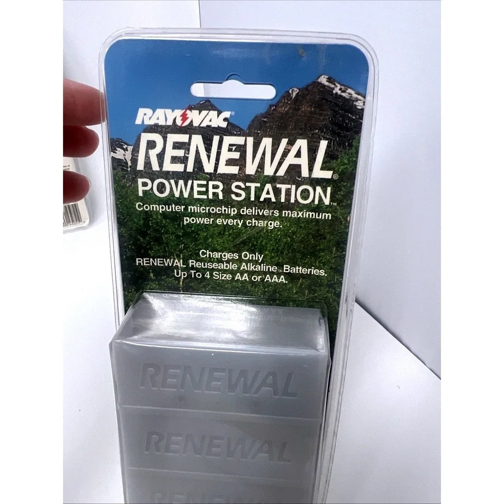 Vintage Rayovac Renewal Power Station PS1 Battery Charger Lot of 2 NOS USA